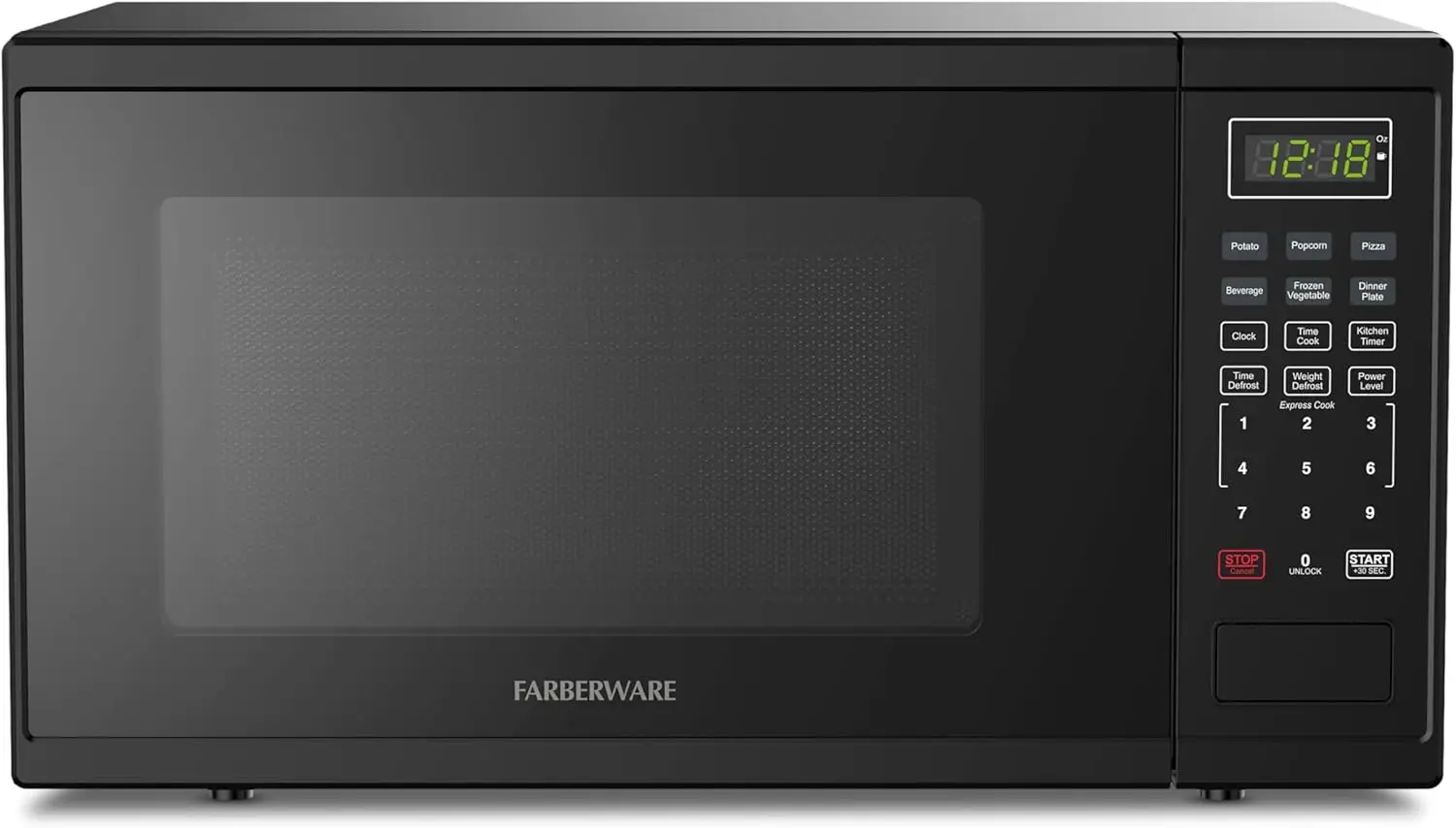 1,1 Cu. Ft. Countertop-Mikrowellenherd – 1000 Watt Leistung, automatische Kochprogramme, Auftaufunktion, einfache Reinigung und Kindersicherung