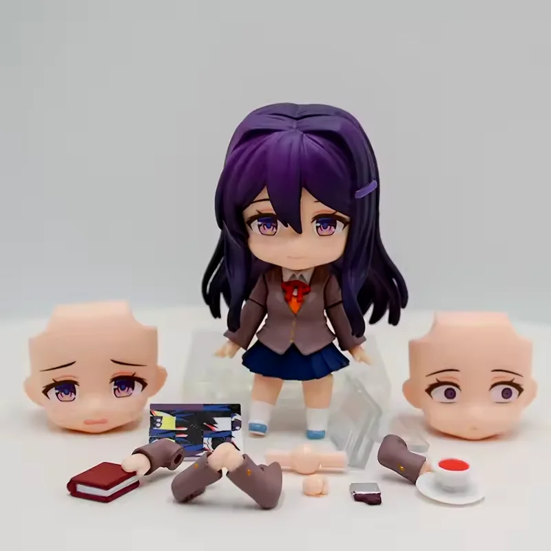 Hot #2283 Doki Literature Club! Yuri Anime Girl Figure  Action Figure Purple hair Figurine Collection Valentine's Day gifts toys