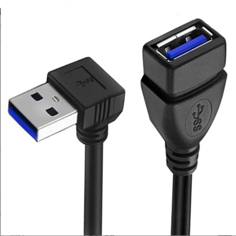 L41E Highly Speed USB3.0 Extension Cable Left and Design for Efficient Devices Connection For Quick Setups