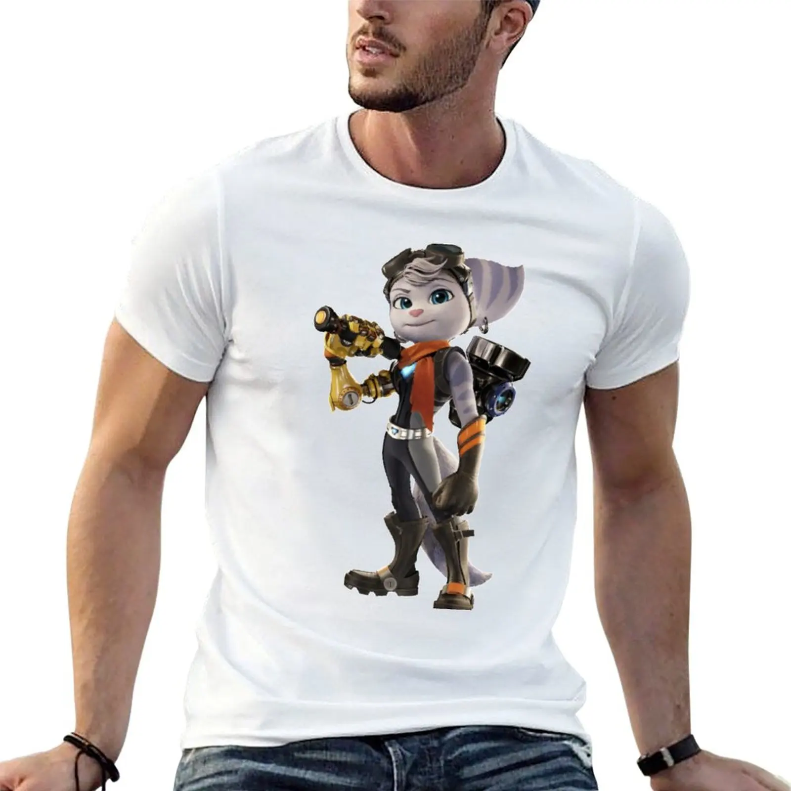

Rivet - Ratchet & Clank T-Shirt t shirt man cotton t shirt for man T-Shirt