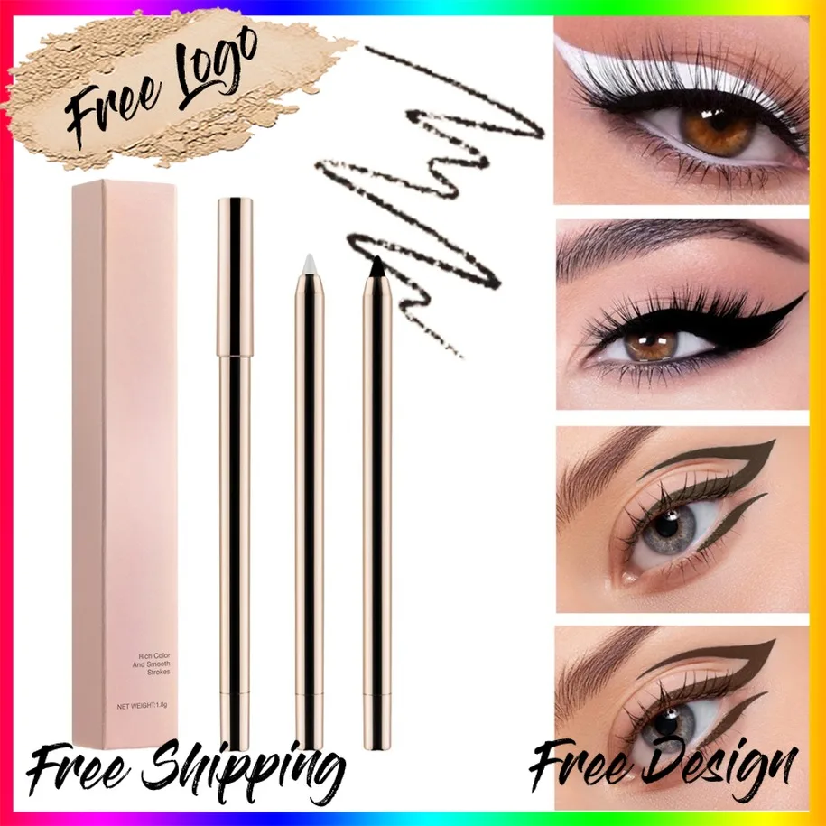 

Wholesale Private Label Vegan Makeup Self Sharpening Eyeliner Pencil Long Lasting Smudge Proof Custom Logo Eye Liner
