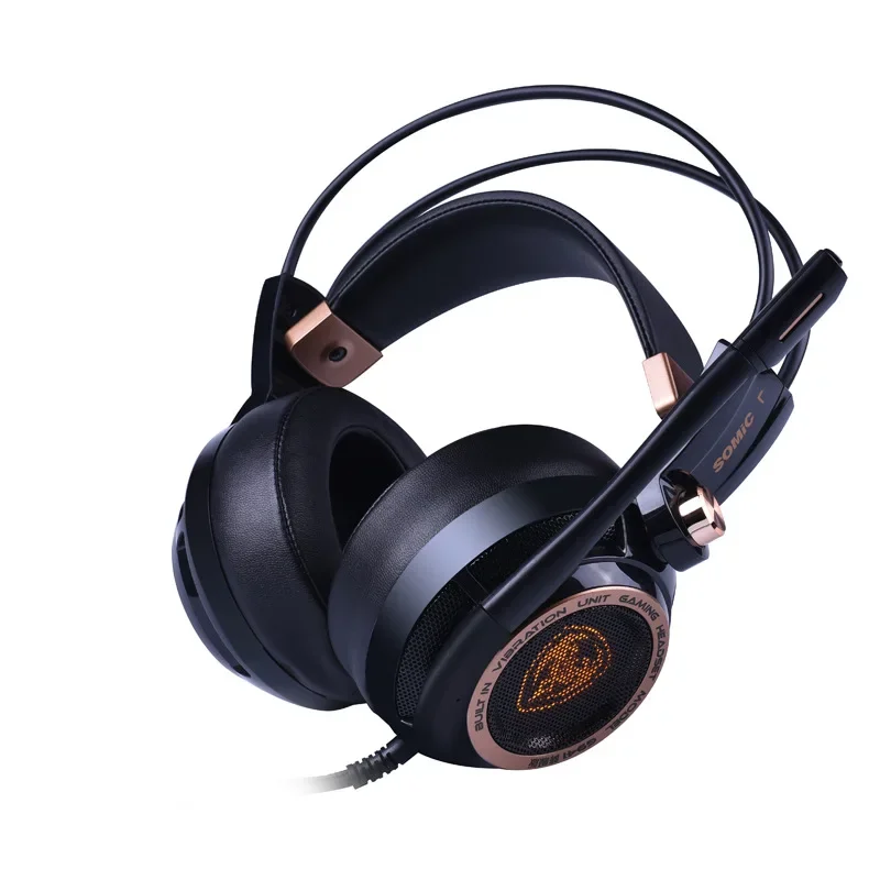 Somic G941 Gamer Headphone Wired Headphones Gaming Headphone With MicroPhone Low Delay Denoise HeadSets 7.1 Stereo Sound HeadSet