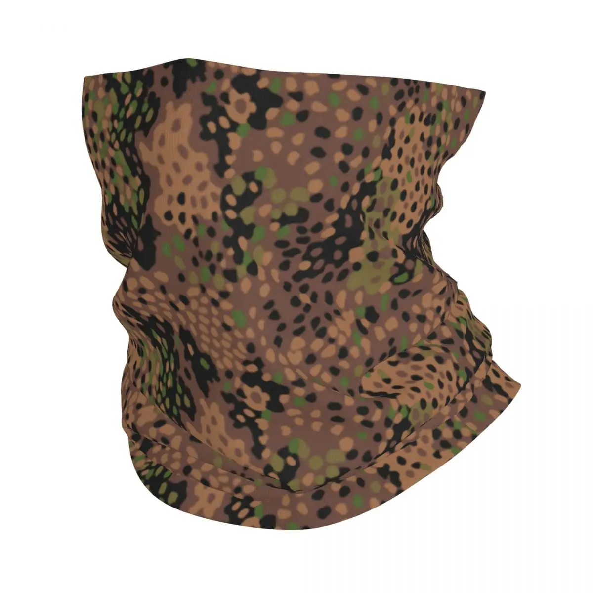 Custom Pea Dot Camo Bandana Neck Gaiter UV Protection Face Scarf Cover Women Men Woodland Camouflage Headband Tube Balaclava