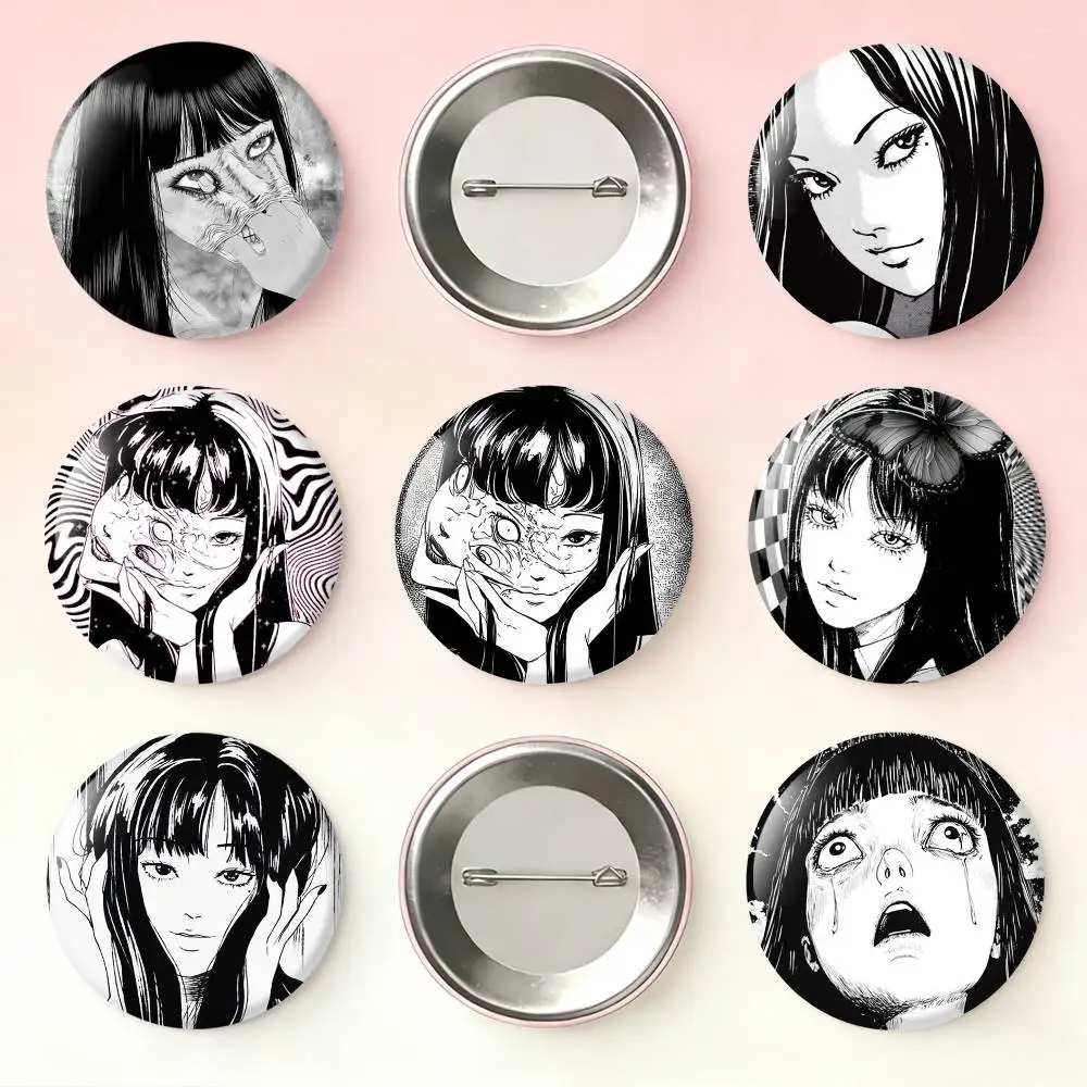 

T-Tomie J-Junji Ito Laser Badge Applicable For Backpack Clothes Hats Decor Creative Accessories
