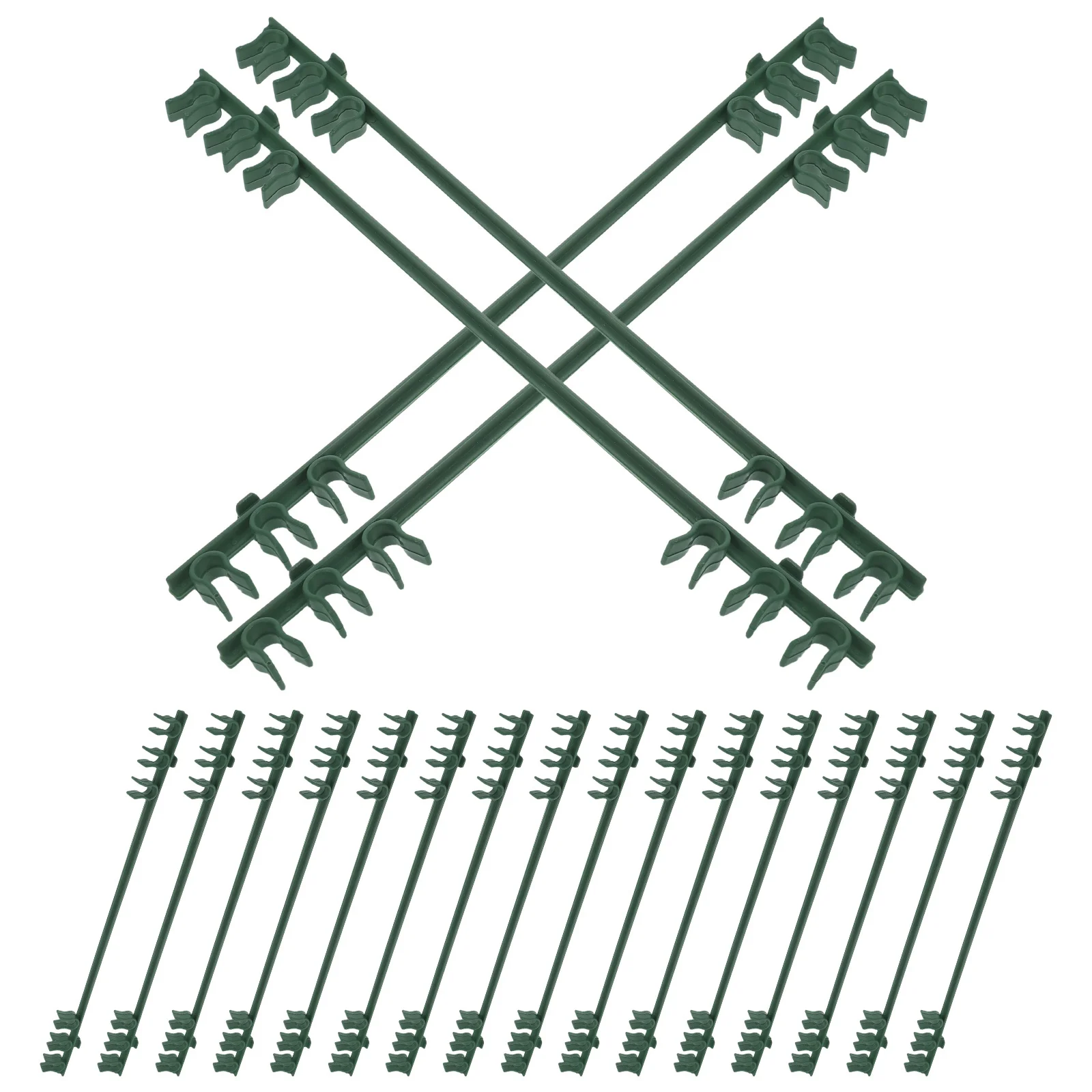 

20Pcs Garden Tube Connector Clips Durable Snap Lock for Climbing Plant Trellis Greenhouse Frame Pipe Clamp Hardware