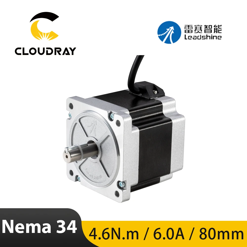 

Leadshine Nema 34 Open Loop Stepper Motor 86CM45 4.6N.M 6.0A for CNC Engraving Machine High Torque