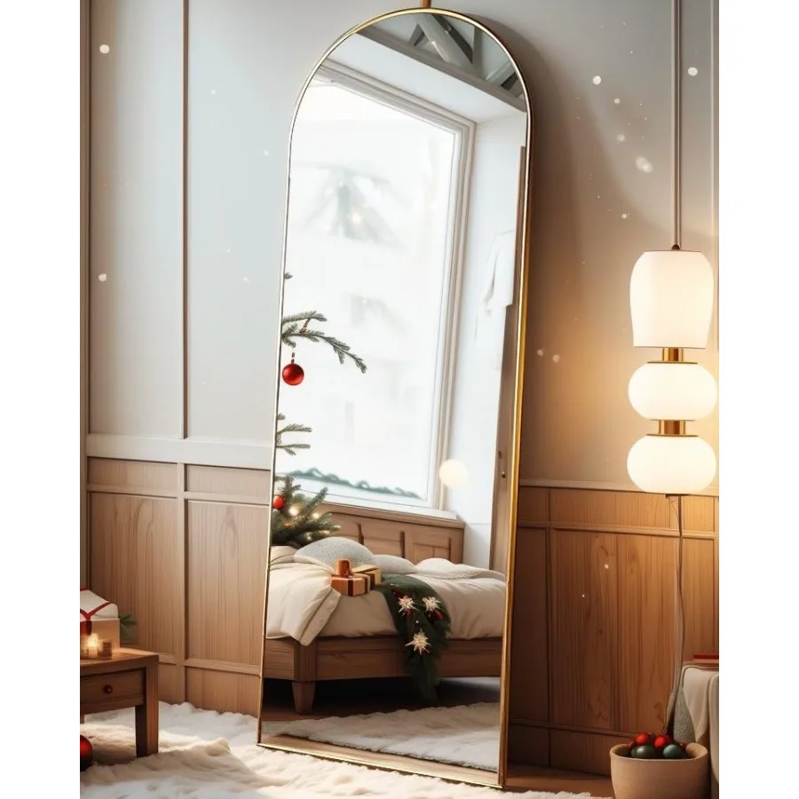 

Arched Mirror - Full Length, Standing or Wall Mounted, 58"18", Aluminum Frame