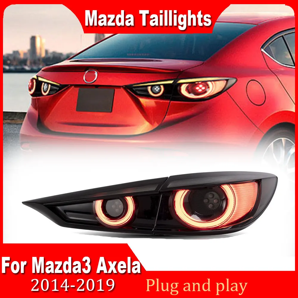 

Задний фонарь для Mazda 3 Axela 2014 2015 2016-2019 Axela задний ходовой фонарь тормоз задний динамический сигнал поворота Автомобильный задний фонарь