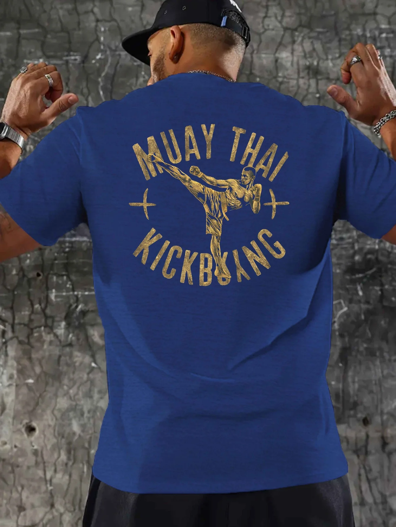 Muay Thai Kickboxing Graphic T-Shirt 100% Cotton O-Neck Short Sleeve Summer Casual Mens T-shirt Streetwear