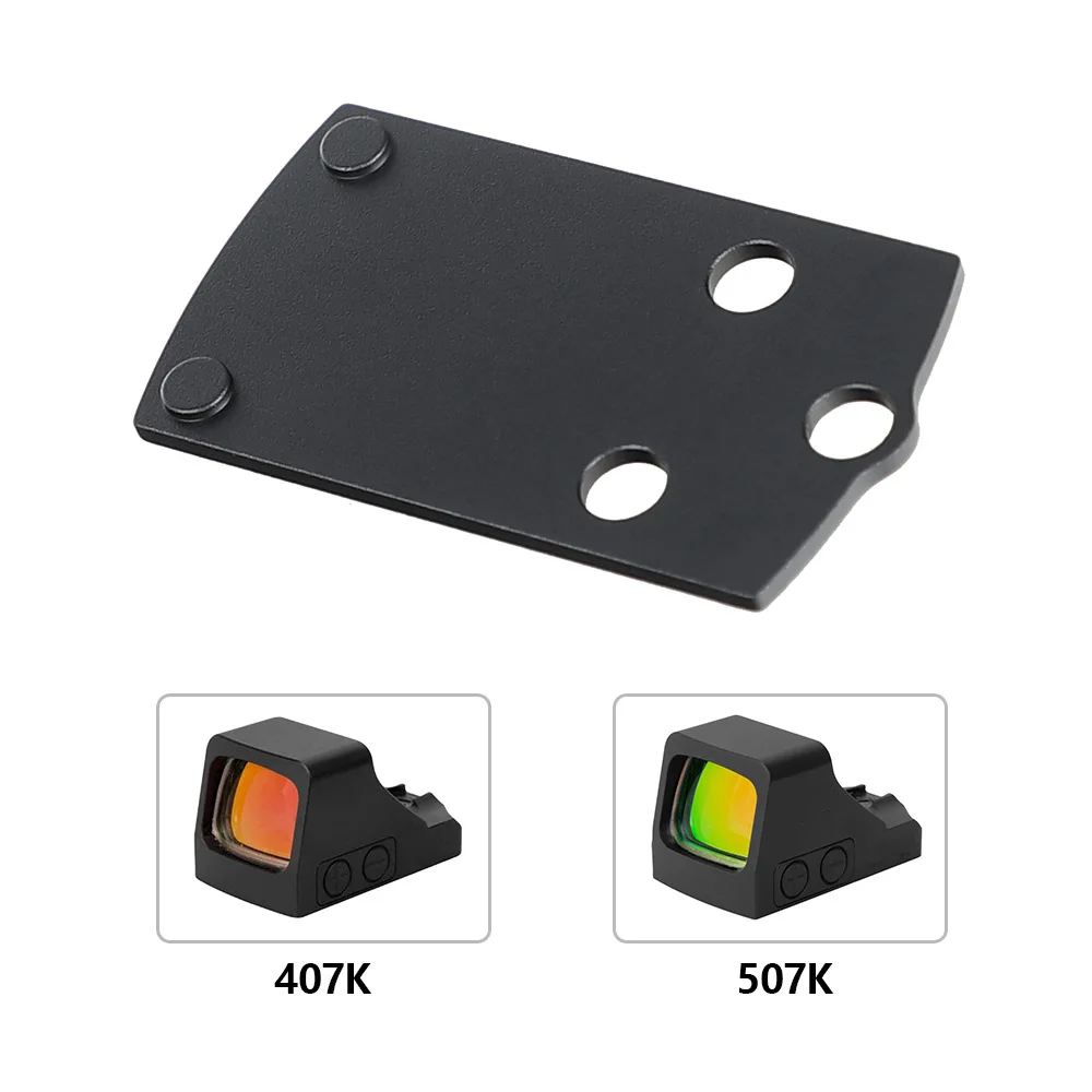 ohhunt ®   Piastra adattatrice per 43X/48 MOS Hellcat OSP 407k/507k Finitura anodizzata dura