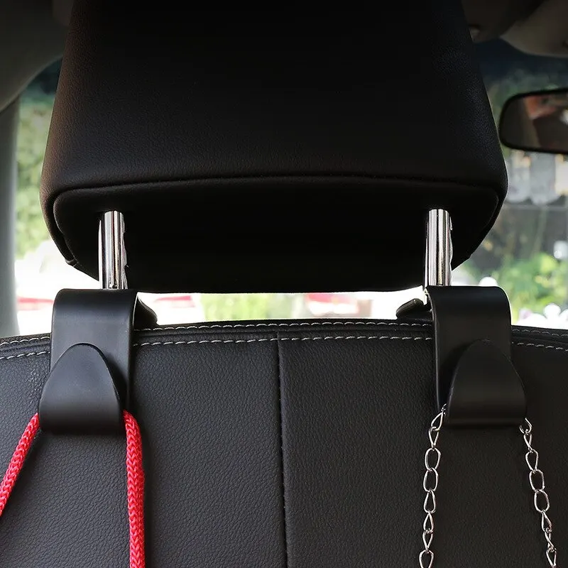 2PCS Car seat backrest hidden multifunctional hooks car back seat removable creative headrest small hooks save space in the car