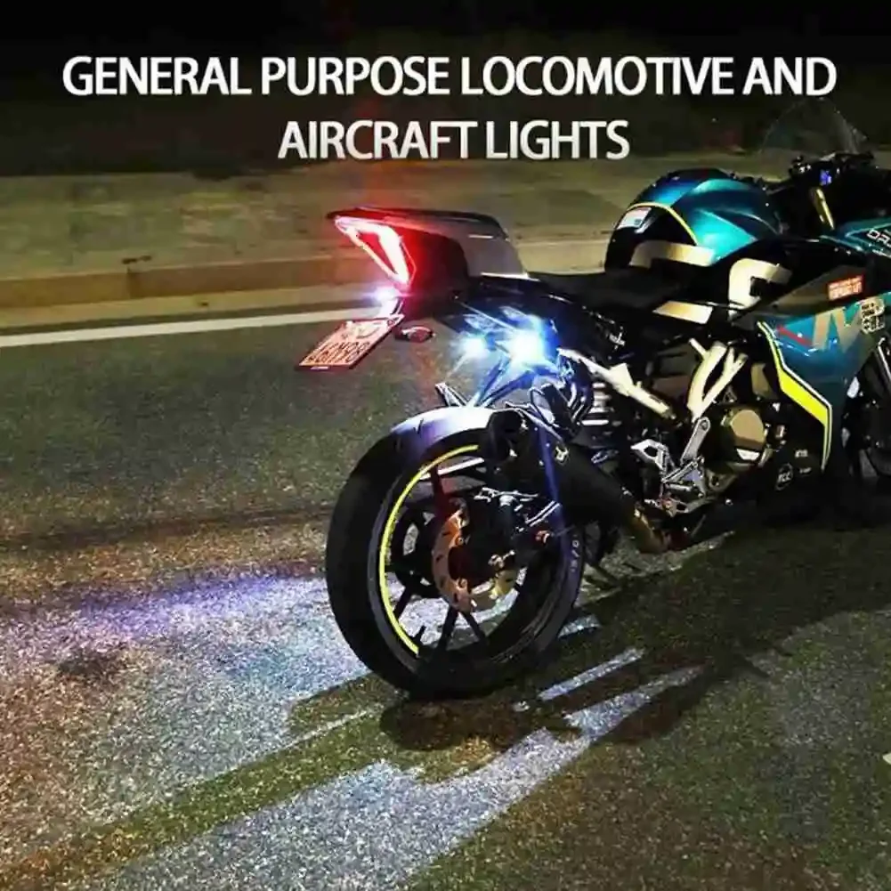 1x Universal LED Anti-collision Warning Light 7 Color Flashing Light Motorcycle Bikes Drone With Strobe Car Warning Lights