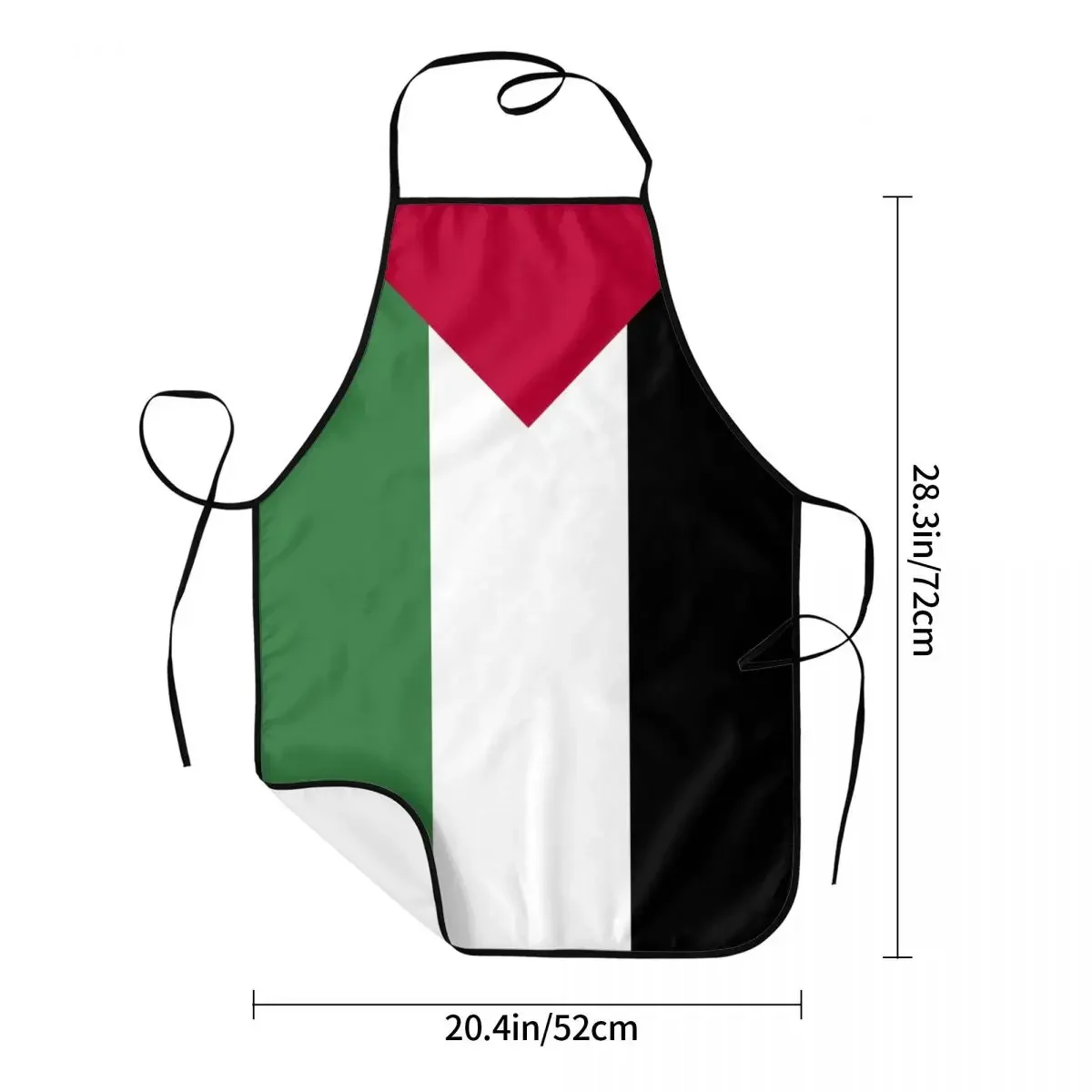 Palestine Flag Apron Women Men Unisex Bib Palestinian Patriotic Cooking Kitchen Tablier Cuisine Chef Painting