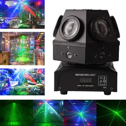 New Professional 90W Moving Head Strobe Beam Laser Light Projector christmas LED Lighting DMX512  Music DJ Disco Lights For Home