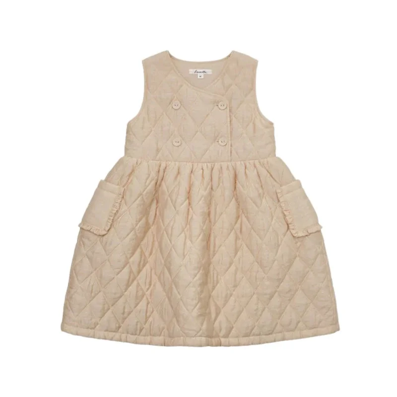Girls Casual Dresses Autumn Winter New Forest Style Children Clothing Strap Skirt Princess Sleeveless Striped Soild