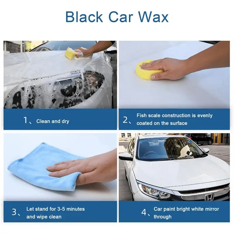 Black Car Wax Car Coating Polishing For Black Cars Car Wax Solid For Black Cars Car Cleaner Waxing Ceramics Coating Polishing