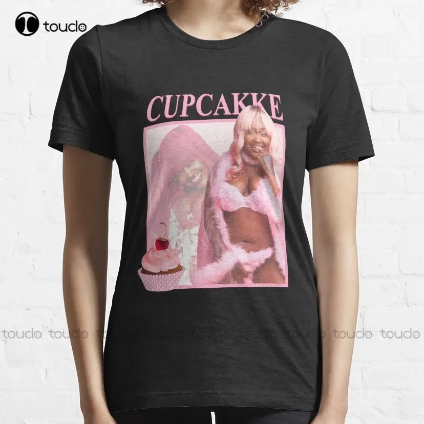 Retro Cupcakke Rap Rapper Singer Classic T-Shirt Mens Designer Shirts Custom Aldult Teen Unisex Digital Printing Tee Shirt New