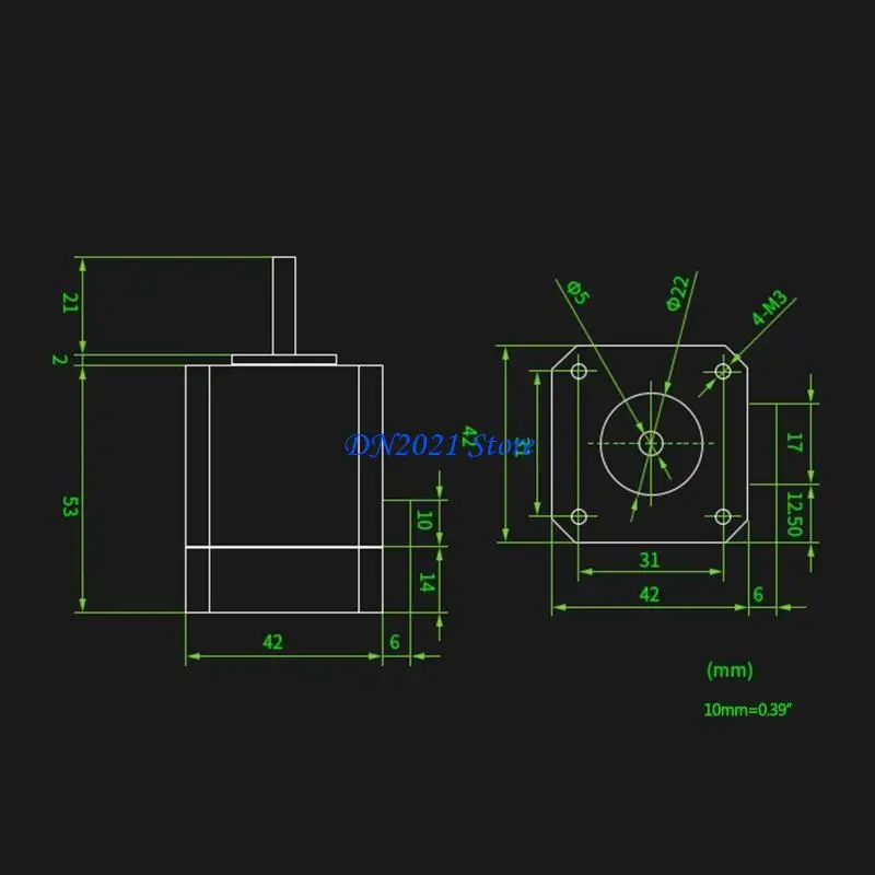 F3KE MKS SERVO42CV1.0 Stepper Motor Driver PCBA Board 4 Half Bridge Driver 8 MOSFET