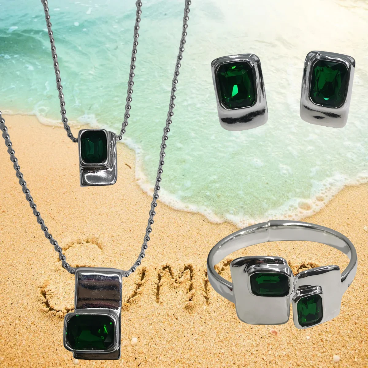 2025 Summer European Popular Leisure Versatile Fashion Bestseller Women's Gift Jewelry Set