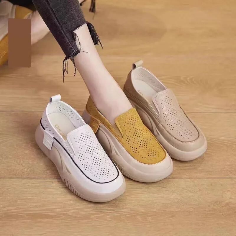 Women Sneakers Comfortable Mesh Flats Soft Platform Shoes Summer Breathable Woman Casual Walking Shoes