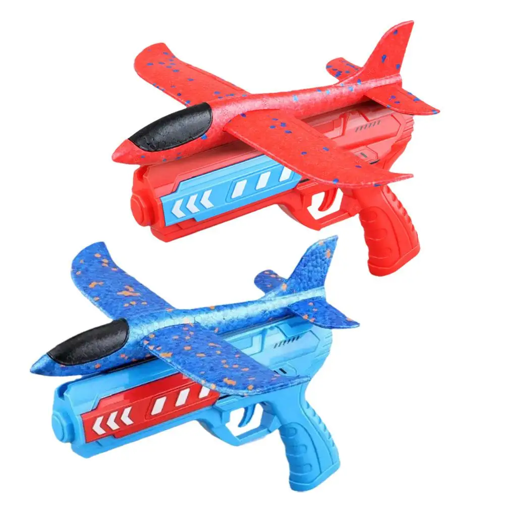 Airplane Launcher Toys Outdoor Sports Flying Toys Children's Foam Ejection Aircraft Toys Birthday Gifts for Boys Girls