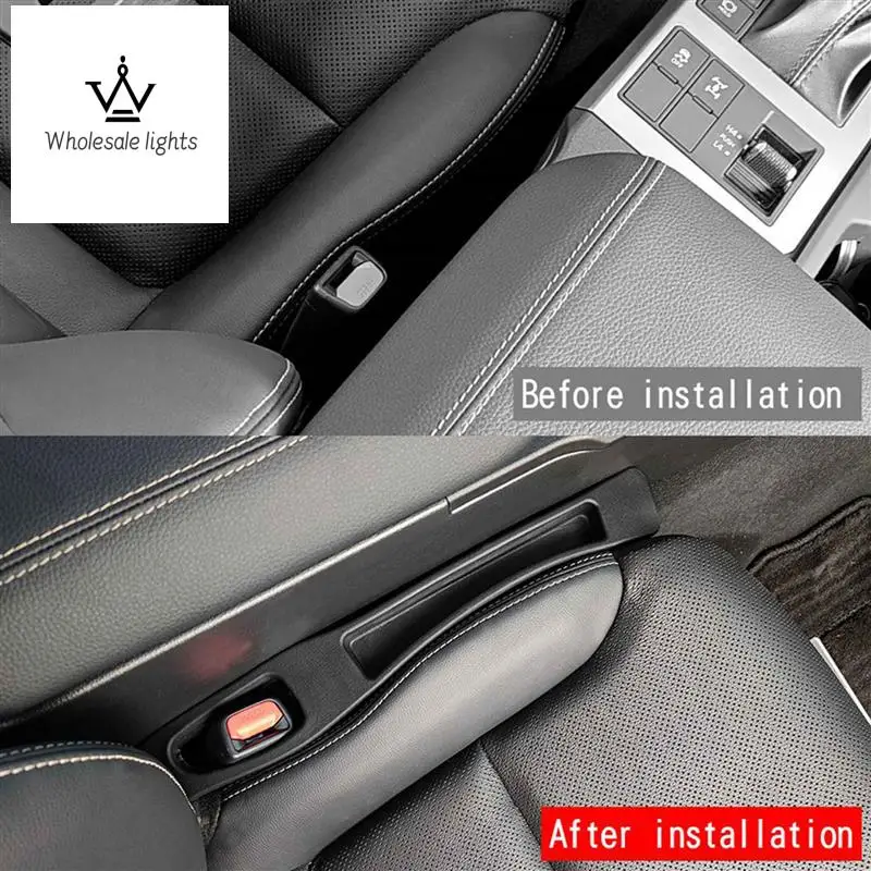 

4X Car Front Seat Gap Storage Box Gap Filler Strips For Toyota Prado LC250 2023 Car Interior Accessories