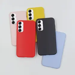 For Samsung A14 Case Pink Red Silicone Cute Matte Case For Samsung GalaxyA14 4G 5G A145R A146B A 14 Phone Cover Bumper Capa