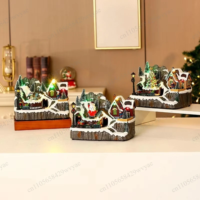Luminous Rotating Christmas Ornament With Music, Holiday Decor for Hotel Restaurant Mall Scene