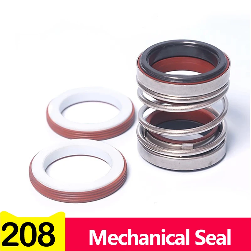 208 Model Single Coil Spring Mechanical Seal 8-70mm Shaft Diameter for Circulation Water Pump 10/11/12/13/14/15/16/17/18 Series