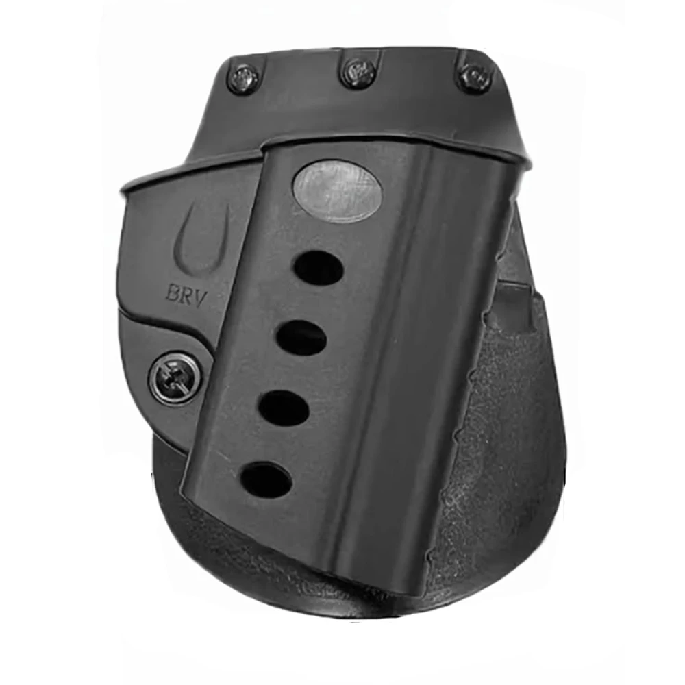 BRV Tactical Quick-Draw Pistol Holster Outer Waist-Worn Designed For Right-Handed Users Mounts On A Tactical Belt
