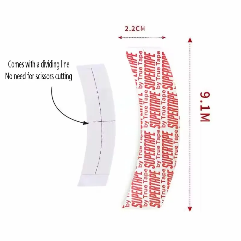 Wholesale 36pcs/72pcs/108pcs Waterproof Supertape Hair Tape Double Side Adhesive Super Tape For Lace Wig Toupee Replacement image 5