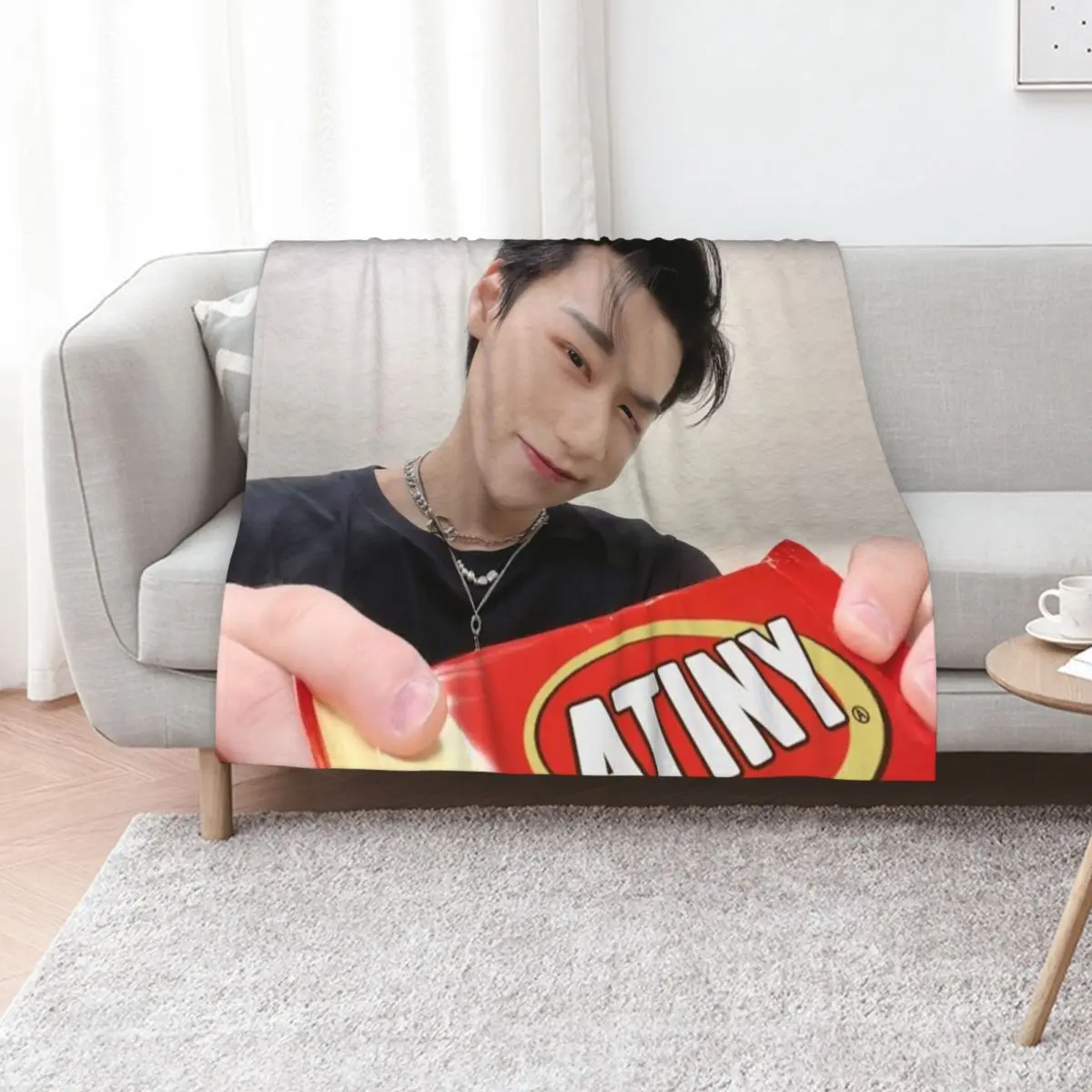 ATEEZ San Throw Blanket Plush Blankets For Baby Luxury Thicken Stuffeds Soft Decorative Sofas Blankets
