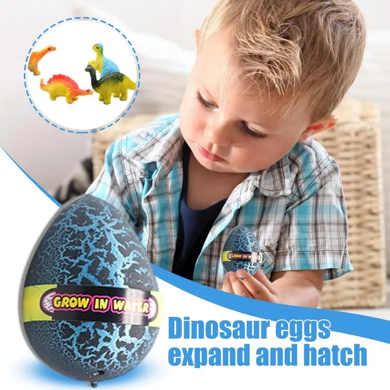 60pcs Dinosaur Hatching Eggs Novelty Toys Water Growing Dinosaur Hatching Eggs Educational Science Stem Toys For  Kids Gift