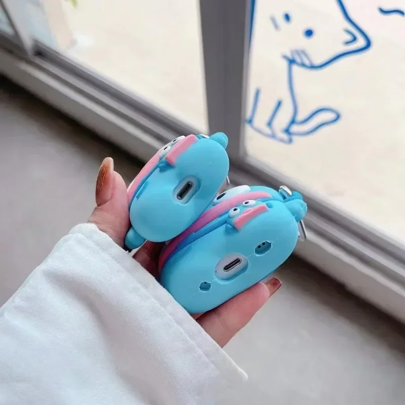 سانريو Hangyodon أنيمي حقيبة سماعة الاذن ل Airpods 4/1/2/3 برو سيليكون اللاسلكية سماعة غطاء واقية شحن غطاء صندوق