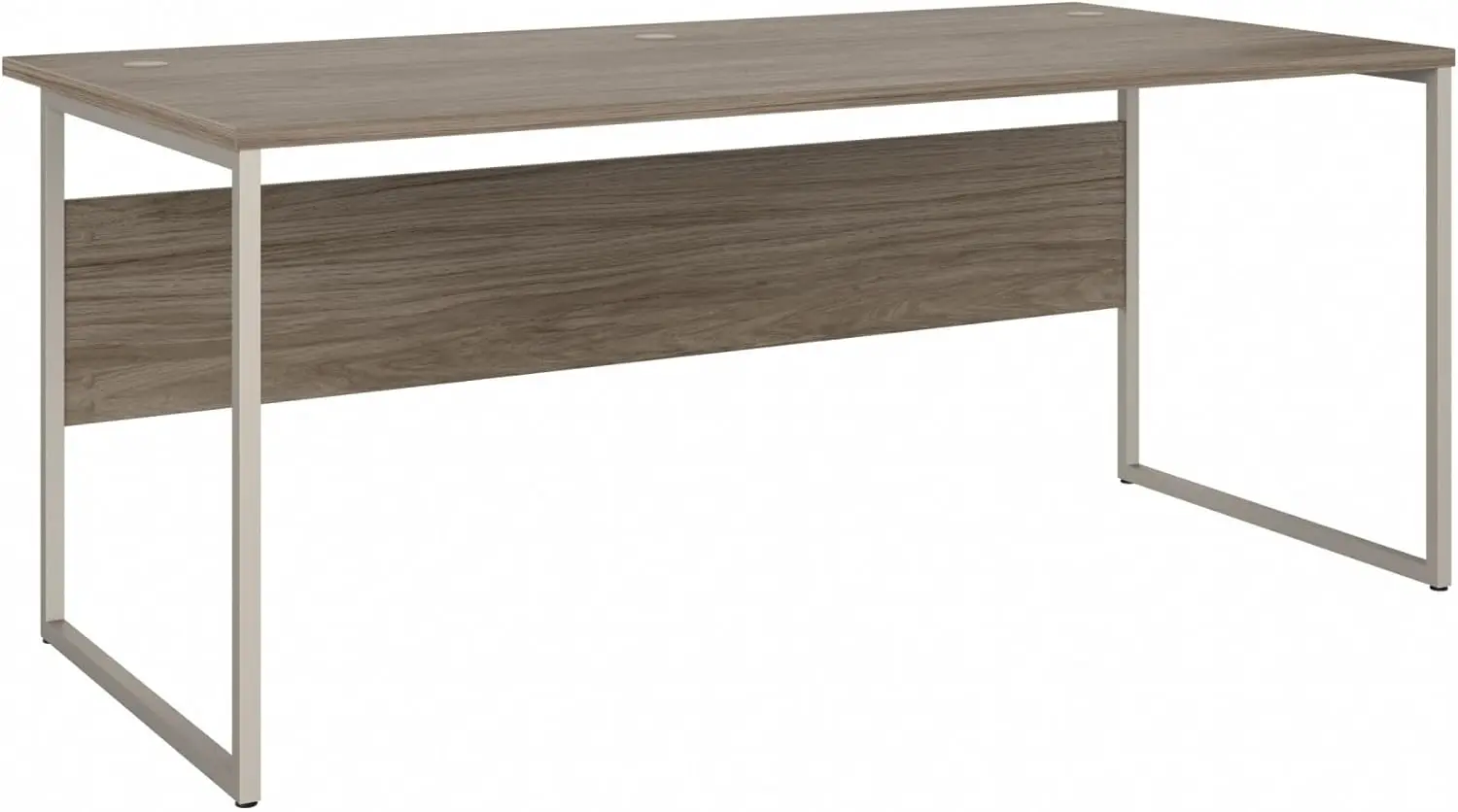 Hybrid 72-Inch Computer Desk, Modern Hickory