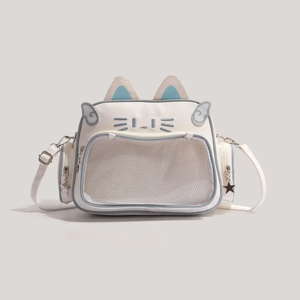 Unterarmtasche mit Katzenmotiv, Itabag JK Kawaii Preppy-Stil, Tragetasche aus PU-Leder, Y2K Schultertasche für Mädchen – Detail 7