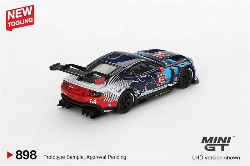 **พรีออเดอร์** MINI GT 1:64 Mustang GT3 # 64 Multimatic Motorsports 2024 LHD รถโมเดลเหล็ก