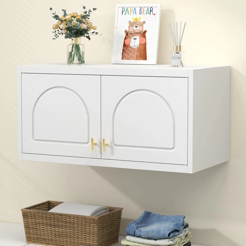 

15" Wall Mounted Storage Cabinet, Small Armoire Wardrobe Closet, Small Hanging Cabinet for Bedroom School, Employee, Gym, Armari