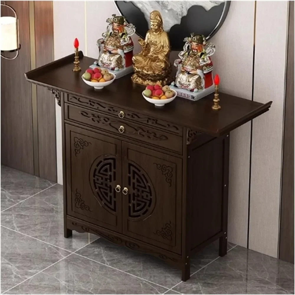 Personal Shrine Altar Table Buddha Niche Chinese Cabinet God Of Wealth Cabinet Offering Table Buddha Table Home Incense