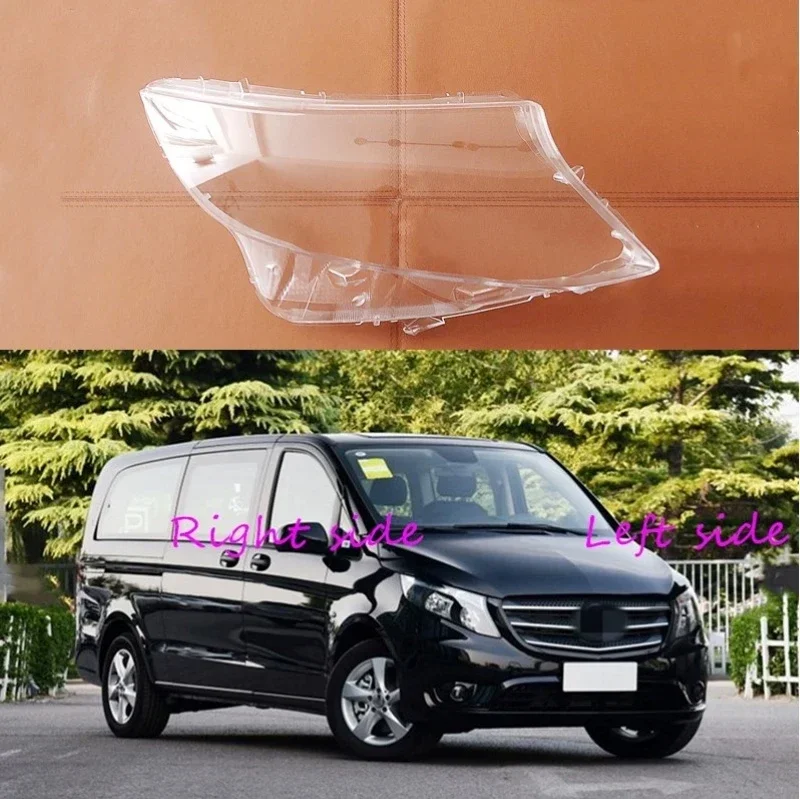 For Benz V Class V260 Vito 2016 2017 2018 2019 2020 Headlight Shell Lamp Shade Transparent Cover Headlight Glass Headlamp Cover