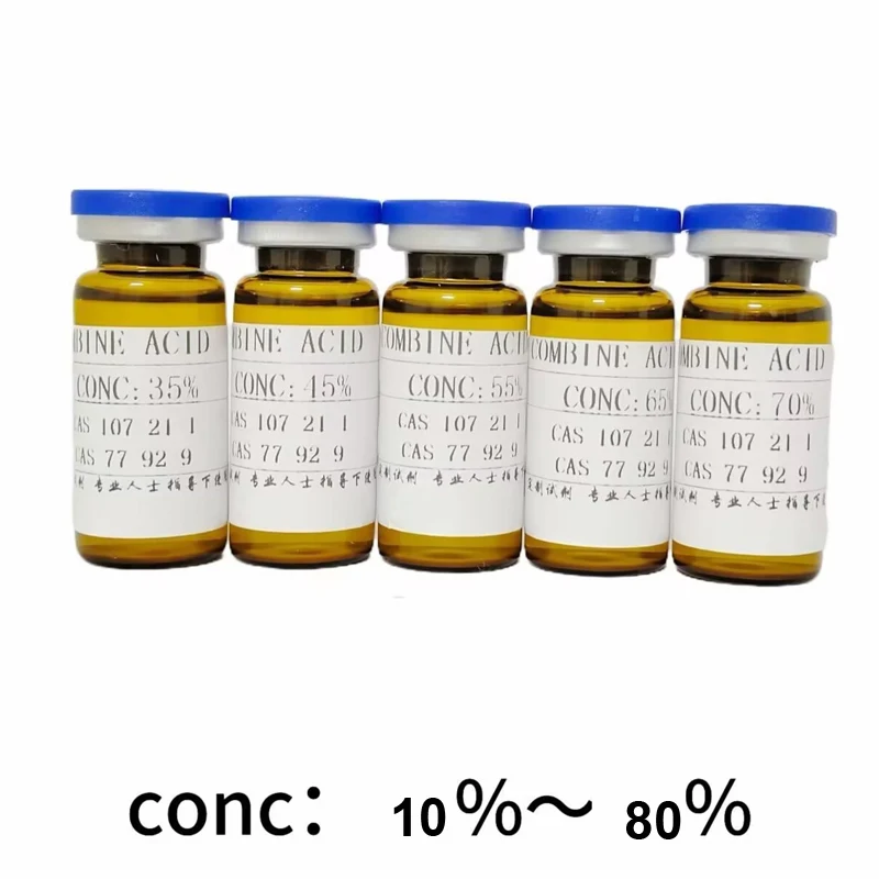 Glycolic Acid Ordinary 10 20 30 40 50 60 70 70 10ml use For Body Face Peel Peeling Dirt Glass Bottles Cleaner Acid  Professional