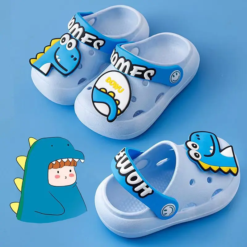 

Summer Beach Sandals For Children Non-slip Cartoon Unicorn Dinosaur Boys Girls Shoes Indoor Cute Slippers For Kids Indoor Shoe