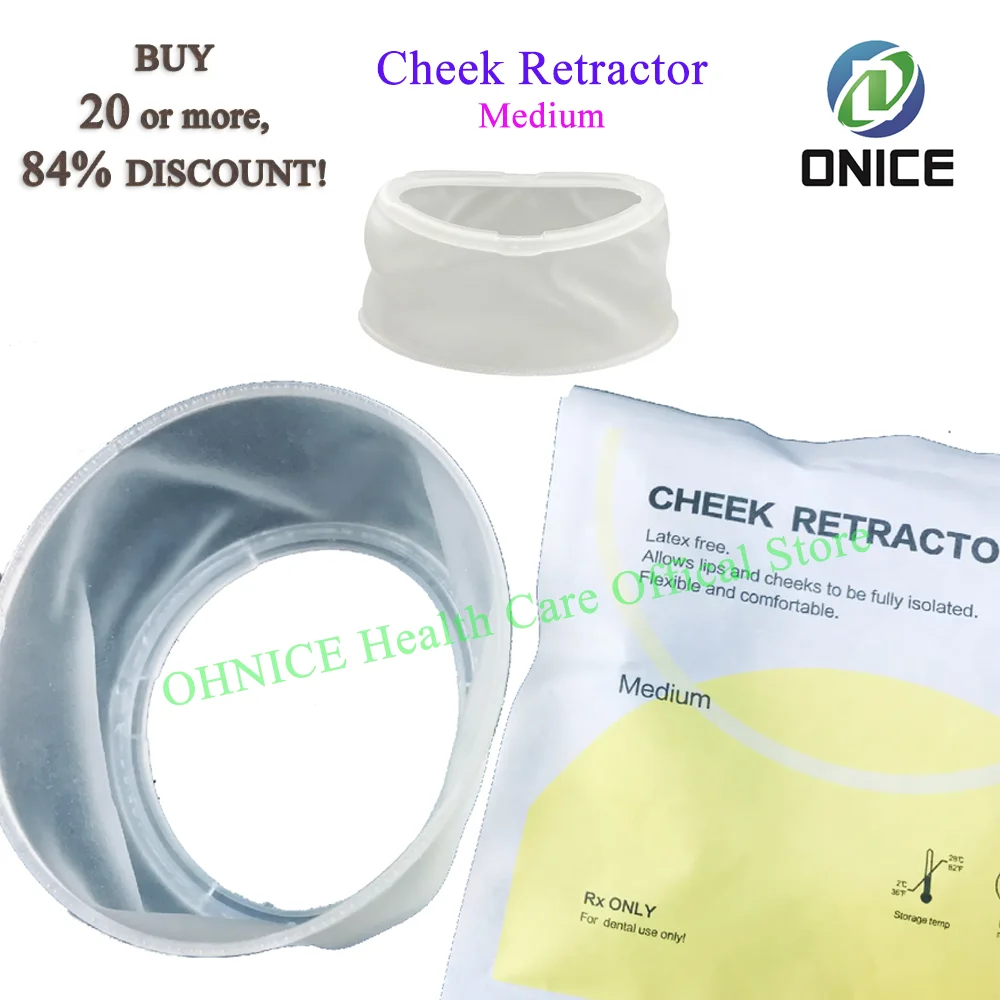 Quantity Discount Dental Disposable Cheek Retractor Medium Size for Restorative or Intraoral Scanning or Teeth Whitening