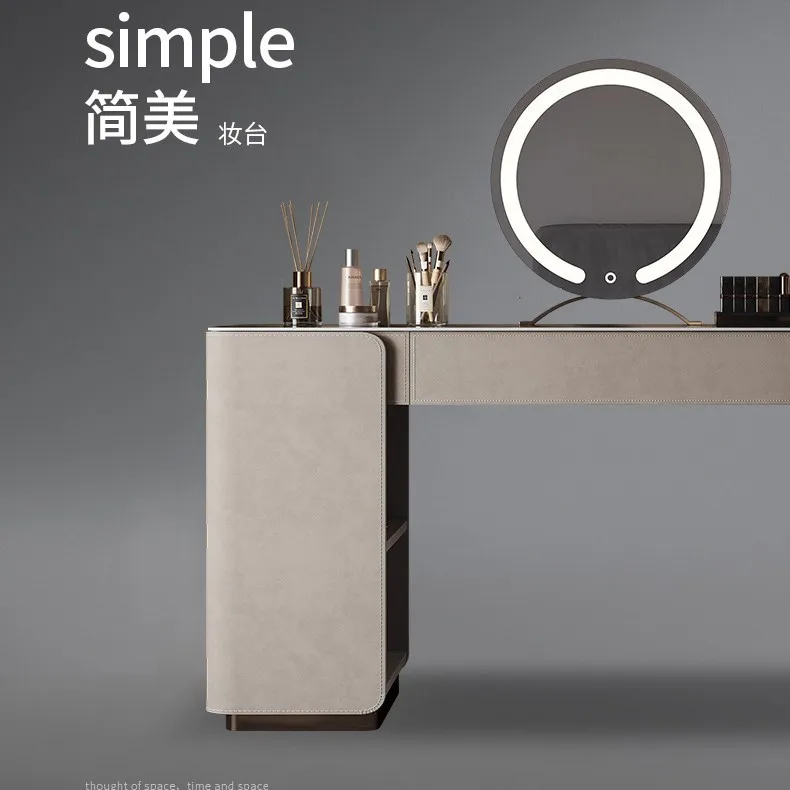 طاولة مكياج خزانة تخزين إيطالية متكاملة فاخرة وخفيفة الوزن 2025 #2