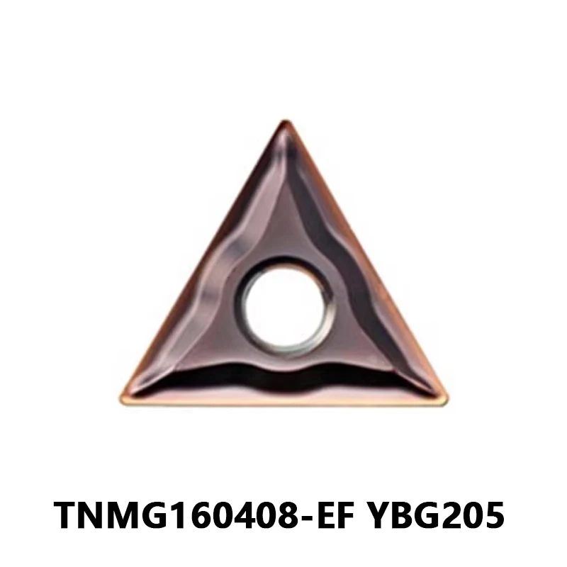 

Original Carbide Inserts TNMG160408-EF YBG205 TNMG 160408 EF for Stainless Processing CNC Lathe Turning Cutting Tool Mechanical