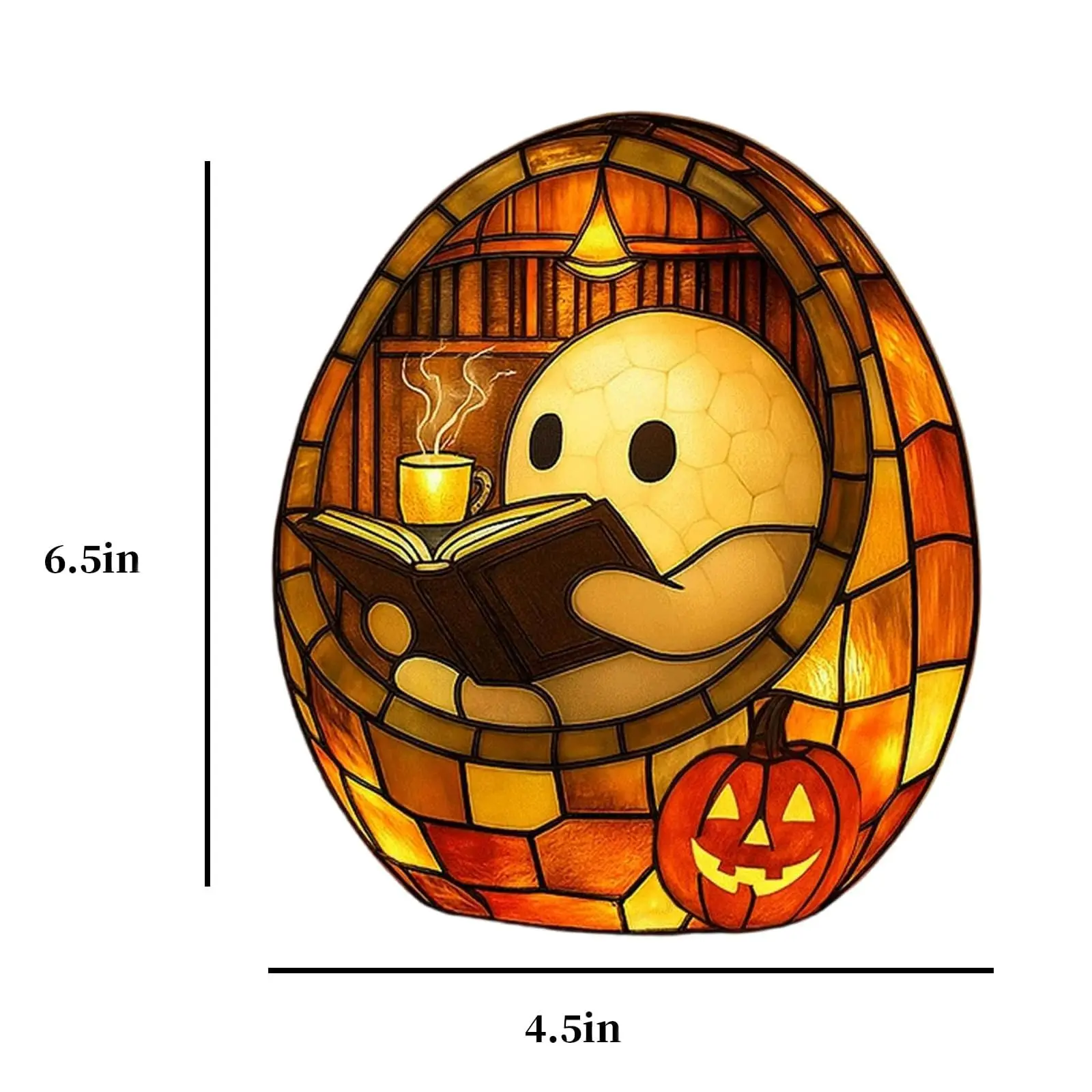 Ghost Bubble Bath Lamp,Ghost Reading Book LED Night Light,Halloween Party Decorations Indoor, Halloween Centerpieces Decorations