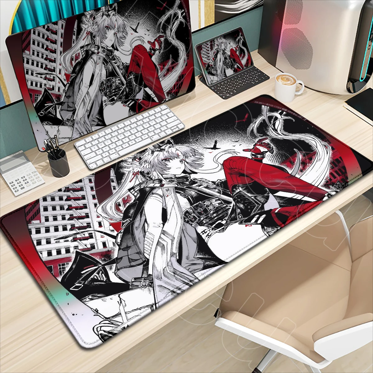 HD Printing Arknights Endfield Arcane Mousepads Extended Anime Game Antiskid Washable Deskmat Office PC Accessories Card Playmat
