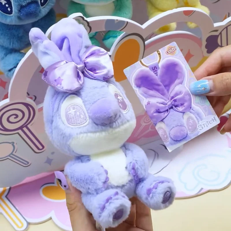 핫토이즈 캔디 스티치 시리즈 플러시 랜덤박스 예쁜 봉제인형 열쇠고리 지갑 참 장식품 데스크탑 오너먼트 트렌디 귀여운 인형 선물