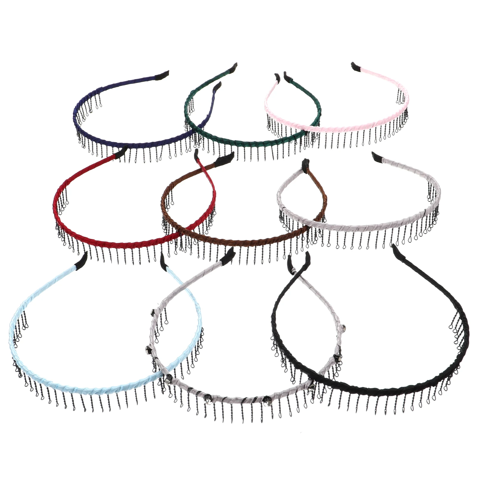 

8pcs Non slip Teeth Headb Spiky Hair for Women Long Comb Accessory Stylish Useful Fix Hair Decorate Bow Flower Ribbon