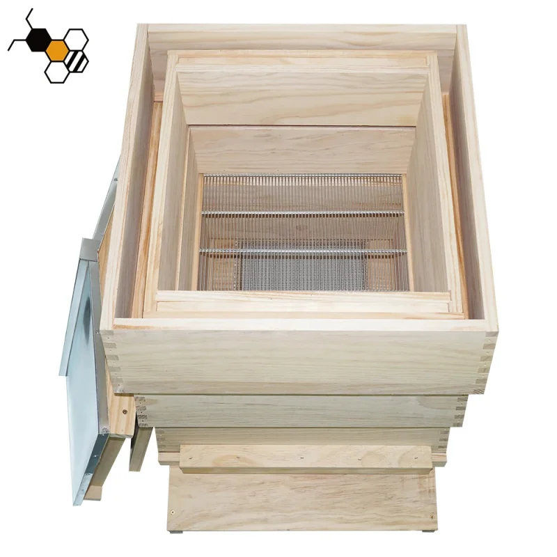 10-Frame British National WBC Pine Wood Beehive Set New Condition For UK Beekeeping Farm Use
